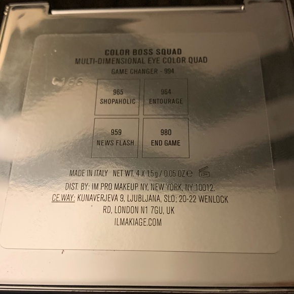 Il Makiage Color Boss Squad Eyeshadow Quad palette - Picture 6 of 7
